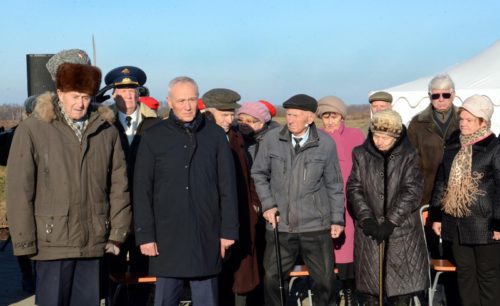 В Тверской области открыт закладной камень на месте, где будет установлен Ржевский мемориал советскому солдату