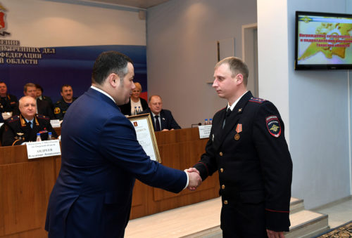 Игорь Руденя принял участие в коллегии Управления МВД России по Тверской области по итогам 2018 года