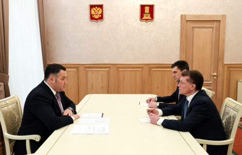 Игорь Руденя провёл встречу с Председателем Правления Пенсионного фонда РФ Максимом Топилиным