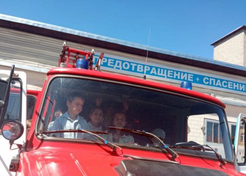 Паньковские ребята познакомились с работой пожарных