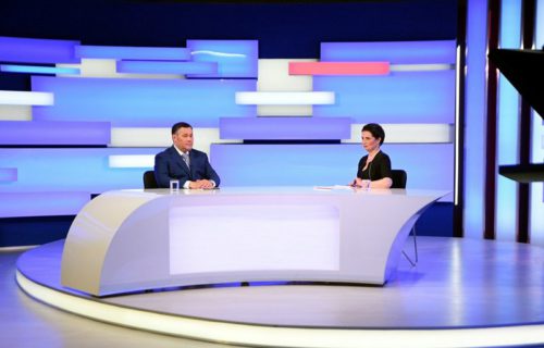 Губернатор Игорь Руденя ответил на актуальные вопросы в прямом эфире телеканала «Россия 24» Тверь 