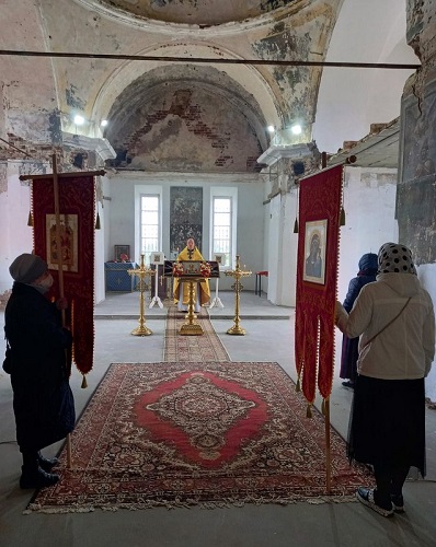 Первый молебен за 110 лет в часовне Святого благоверного князя Александра Невского