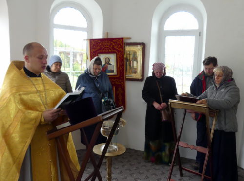 Первый молебен за 110 лет в часовне Святого благоверного князя Александра Невского