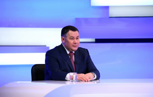 Губернатор Игорь Руденя ответил на актуальные вопросы в программе «Прямой эфир» на телеканале «Россия 24» Тверь 