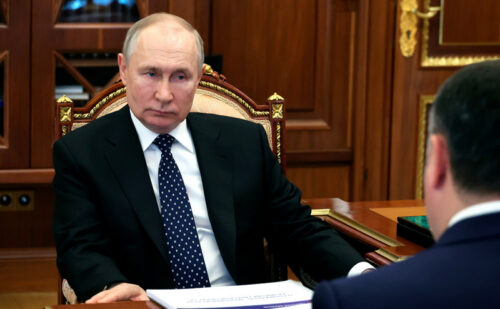 Президент России Владимир Путин провёл встречу с Губернатором Тверской области Игорем Руденей